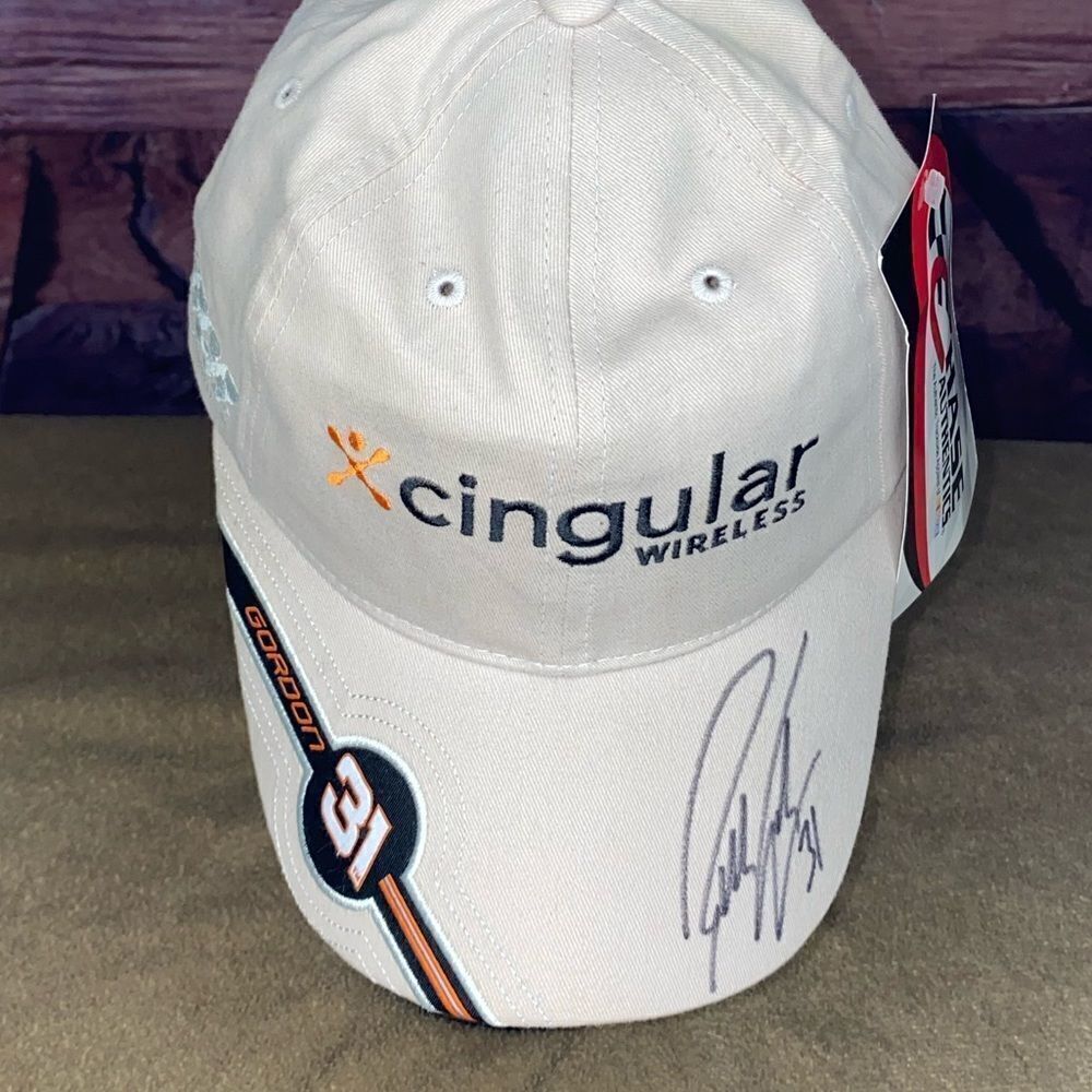 Men’s NASCAR cap signed by the #31 car driver and is NWT